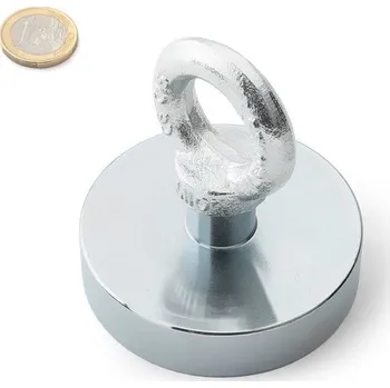 Dekorativní magnet SOLLAU Fishing magnet / Neodymový magnet pro lovce pokladů s magnetickou silou 282 kg