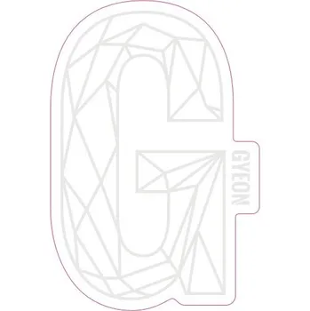 samolepka Samolepka Gyeon G Sticker White (100 mm x 65,6 mm)