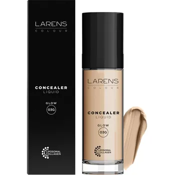 Korektor WellU Group GmbH Larens Colour Liquid Concealer Glow 10 ml - pro zakrytí nedokonalostí pleti Typ: 03 rozjasňuje pleť, zesvětluje pokožku pod očima