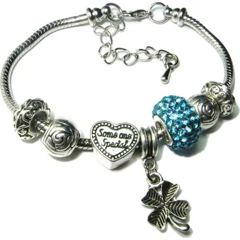 Korálek Náramek s korálky 1 SPECIAL BLUE ONE - TOPBEADS 19-21 cm (+ ZDARMA dárková krabička)