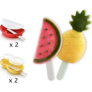 fomička na zmrzlinu Lékué ANANAS WATERMELON MOLDS Tvořítka na zmrzlinu - 4 ks