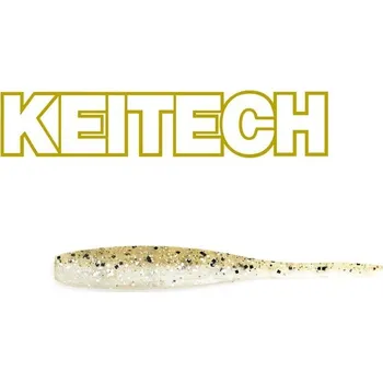 Umělá nástraha Gumová nástraha Keitech Shad Impact 3" 7,5cm Silver Phantom (10ks)