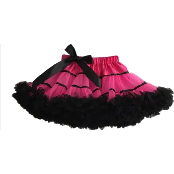Dívčí sukně Sukně TUTU PETTI Extra objem dětská růžová s černými proužky