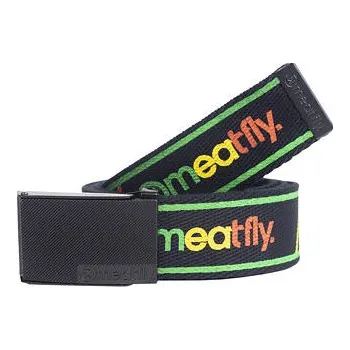 Opasek Meatfly pánský pásek Draco Rasta | Černá | Velikost One Size