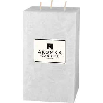 Svíčka Přírodní vonná svíčka palmová - AROMKA - Hranol velký - průměr 9,1cm, výška 16 cm Vůně: Bez vůně