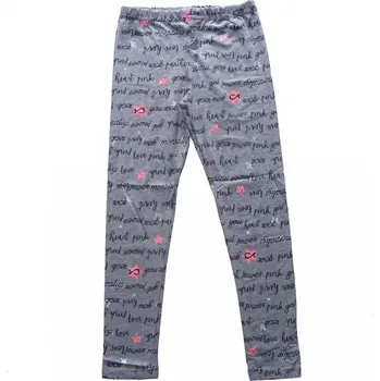 Dívčí legíny Dětské legíny s nápisem šedé vel.152