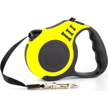 Vodítko pro psa Vsepropejska Rest samonavíjecí vodítko pro psa Barva: Černo-žlutá, Délka vodítka: 3 m