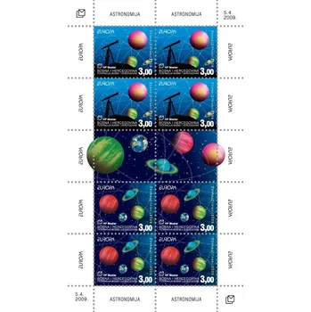 Poštovní známka Bosna a Hercegovina (2009) MiNr. 257 - 258 **, PL - Bosna (Mostar) - EUROPA - astronomie