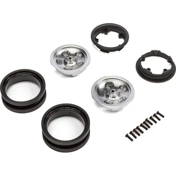 RC vybavení Axial SCX10 III Early Ford Bronco 4WD: Disk 1.9" Retro Slot Beadlock, satén (2 ks)