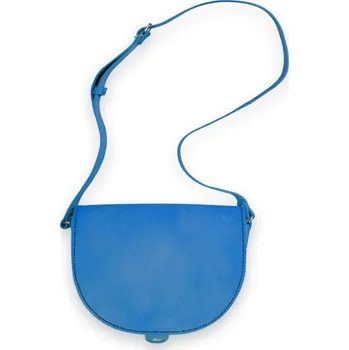 Kabelka Eggo Vico malá dámská kožená kabelka Modrá