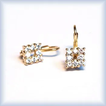 Náušnice bílé zlato