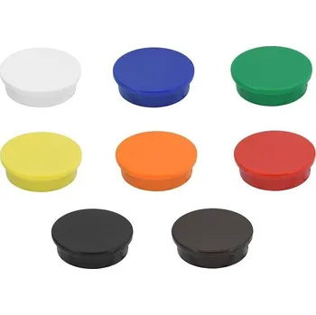 Dekorativní magnet SOLLAU Neodymový kancelářský magnet kruhový 25x8 mm – SADA 16 ks