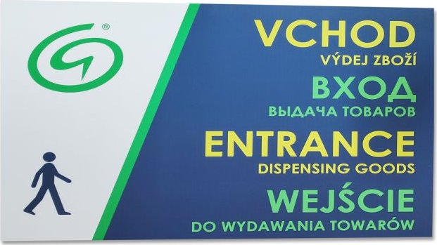 Reklamní tabule PVC deska síla 5 mm