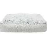 TRIXIE Vysoký polštář HARVEY obdélník 80x60cm hebký potah s dlouhým vlasem bílá/černá