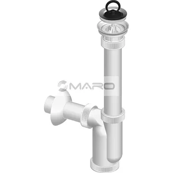 Sifon Slovarm Sifon umyvadlový s výpustí T-1015 CD 40 mm, nerezová mřížka, 621382