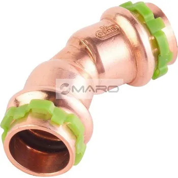 rozdělovač topení KAN-therm Copper V Koleno Cu lisovací 45° SP5041V pro vodu/topení A/A 15 mm, 2261303001