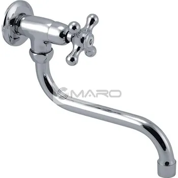 Vodovodní baterie Novaservis Baterie na jednu vodu nástěnná s kulatým ramínkem, chrom, MO107.0U