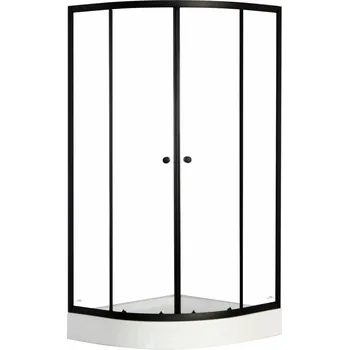 Savana Veduta Tina čtvrtkruhový sprchový kout s vaničkou Rozměr koutu: 80x80cm