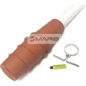 Brilon Serio Koncovka střešní koaxiální 60/100 mm, standardní délka 400 mm (1000 mm), PP cihlová, 52107840