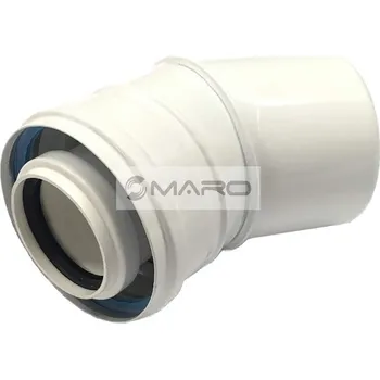 Brilon Serio Koleno spalinové koaxiální, PE/kov 30°, 60/100 mm, 52100036