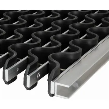 Rohožka FLOMA Alu Wave 80001395 černá 60x90 cm