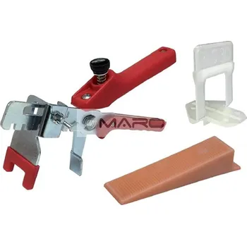 Sada Klip-Kop 3D Start v plastovém kyblíku (100 x spona 3D 1,5 mm / 100 x klín / kleště aplikační), B0413-015