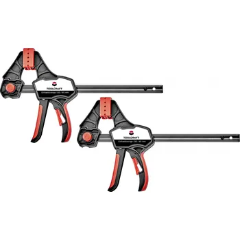 Truhlářská svěrka Jednoruční svěrka 150 x 85 mm, sada 2 ks TOOLCRAFT 1544398-2 Rozpětí (max.):150 mm Délka vyložení:85 mm