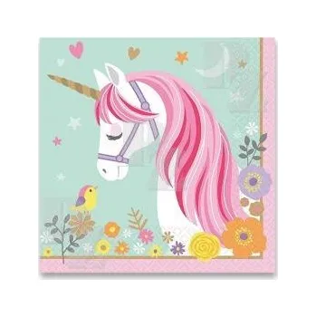 Papírový ubrousek Papírové ubrousky 33/3/16 Jednorožec 16ks, Amscan
