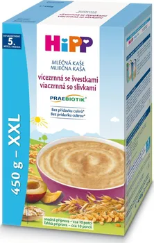Dětská kaše HiPP Praebiotik Mléčná kaše vícezrnná se švestkami 450 g