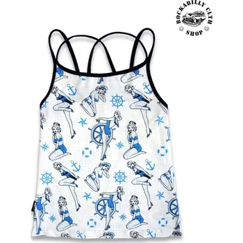 Dámské tričko Dámské Tílko Liquor Brand Sailor Pattern - velikost L