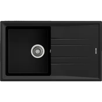 Granitový dřez TEKA Stone 50 S-TG oboustranné provedení černý