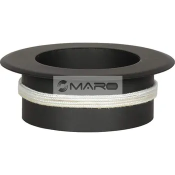 Redukce kouřovodu do keramických komínů s kroužkem 1,5 mm 160/150 mm, černá, A97.141615