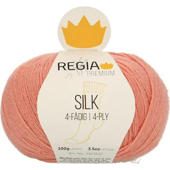 Příze Regia Premium Silk 32 Meruňka (Ponožková Příze Regia Premium Silk 32 Apricot)