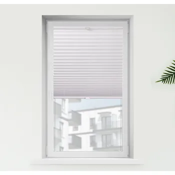 Roleta FOA Plisé roleta, Blackout, Světle šedá žíhaná, P 3-7953 , 20 x 140 cm