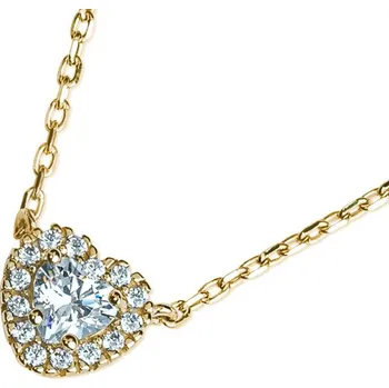 Náhrdelník Náhrdelník Megan, žluté zlato se zirkony, délka: 48 cm Materiál šperku: Žluté zlato, Délka: 48 cm