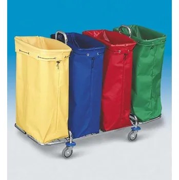 Odpadkový koš EASTMOP Textilní vak 120 l (červený,modrý,žlutý,zelený)