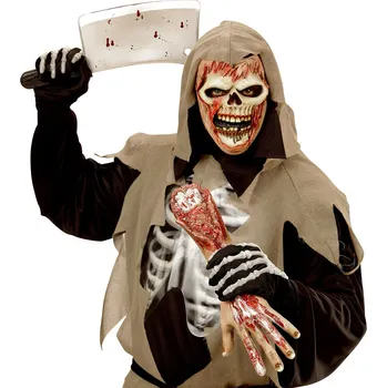 Karnevalová maska Dětská obličejová maska zombie smrtka