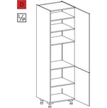 EBS PO602DLPB Skříň potravinová 60 cm, bílá lesk