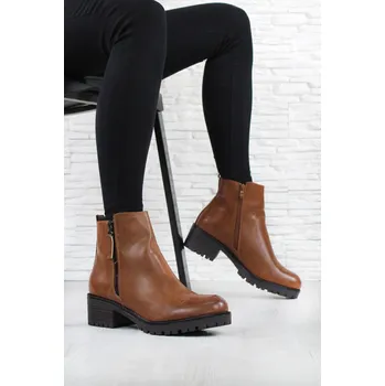 Dámská zimní obuv Ideal Shoes Dámské hnědé boty G-7611CA Velikost: 40