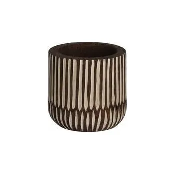 Květináč Květináč LUCE, tmavě hnědá, pr. 21cm|Ego Dekor