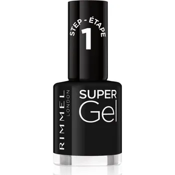 Kosmetika Rimmel Super Gel gelový lak na nehty bez užití UV/LED lampy odstín 070 Black Obsession 12 ml