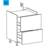 EBS MBAES60KIS Skříňka spodní pod indukci, 60 cm, diamantově šedá