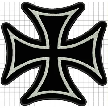 Nášivka nášivka kříž černý Velikost: malá