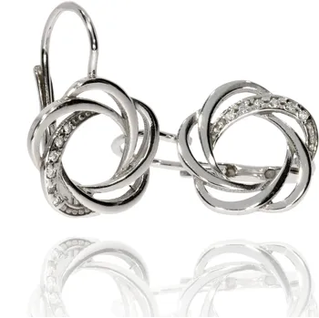 Náušnice Zlatnictví Helios Stříbrné náušnice B-48636