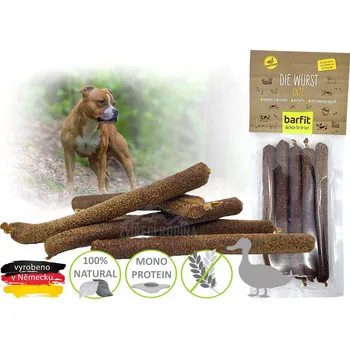 Pamlsek pro psa Barfit klobásky s kachním masem 5ks