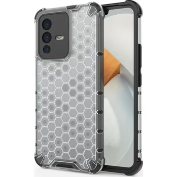 Pouzdro na mobilní telefon Beweare Honeycomb armor kryt na Vivo V23 5G - transparentní
