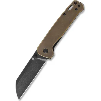 kapesní nůž QSP knife Penguin, zavírací nůž s klipem, mosaz kamenná QS130-G