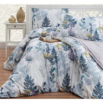 Povlečení Brotex Wood Grey 220 x 200, 2x 70 x 90 cm zipový uzávěr