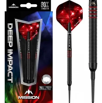 Šipky Mission Deep Impact M3 Red 80% 18g soft