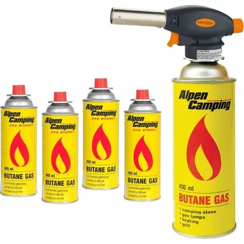 Sada plynových kartuší s hořákem 4kusy